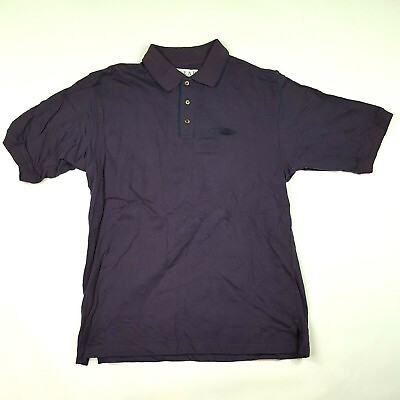#ad VTG 90s Button Collared Mens Size Large Wine Short Sleeve Sports Polo Shirt $19.99