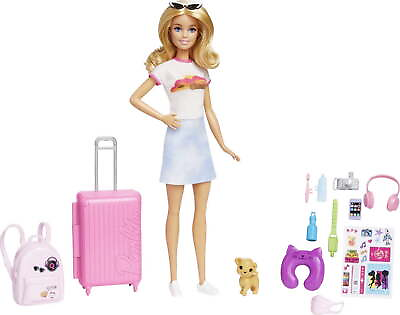 #ad Doll and Accessories #x27;Malibu#x27; Travel Set with Puppy and 10 Pieces Inclu $15.00