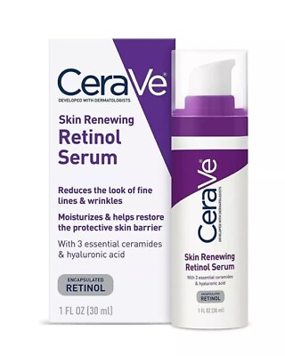 #ad Cerave Skin Renewing Retinol Serum Encapsulated Retinol 1 Oz $11.99
