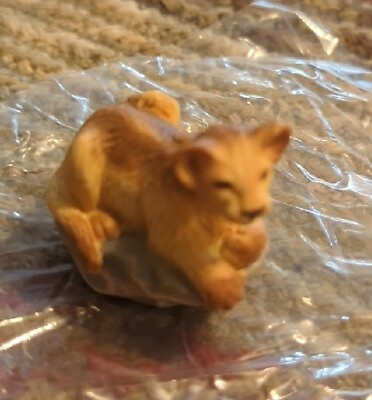 #ad Mini Lenox Asiatic Lion Cub Mini Miniature Porcelain Figurine $19.00