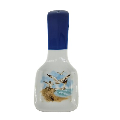 #ad Spoon Rest Beach Ocean Seagulls lighthouse Blue Otagiri Japan $9.00