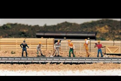 #ad Bachmann 42341 HO Train Work Crew Train Figures HO Scale New $16.00