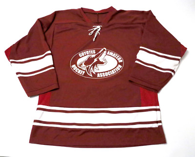 #ad Arizona Coyotes Amateur Hockey Association Hockey Jersey Red White Nice $20.00