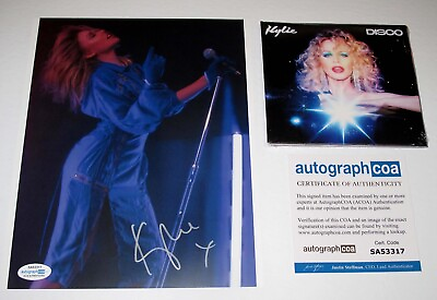 #ad Kylie Minogue signed Autographed 8x10 Photo Sealed quot;DISCOquot; CD ACOA COA Sexy $152.95