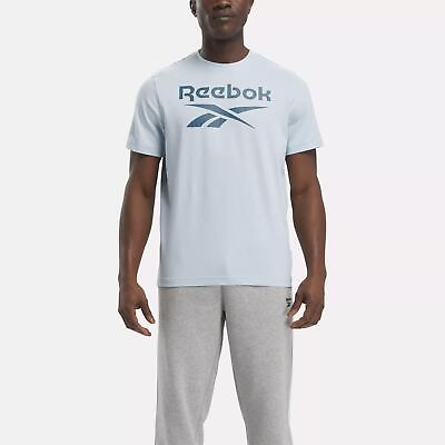 #ad Reebok Identity Big Stacked Logo T Shirt $9.97