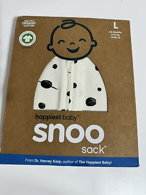 #ad Happiest Baby Snoo Sack Swaddle Sz L 4 6 Months Organic Cotton NEW $15.99