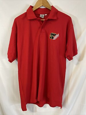 #ad GALLO CERVEZA GUATEMALA BEER Men’s shirt Polo XL Red embroidered. $18.99