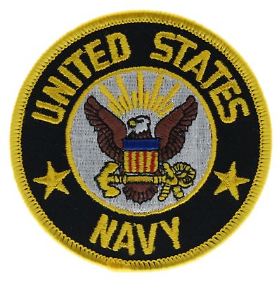 #ad US Navy Eagle 3 inch Yellow Black Patch AK687F2D9B $11.79