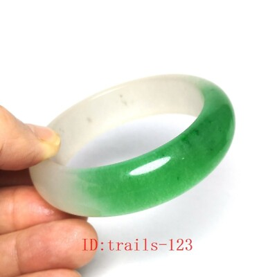 #ad 60 mm China Jade Hand Carving Bracelets Attractive Decoration Gift Collection $15.99