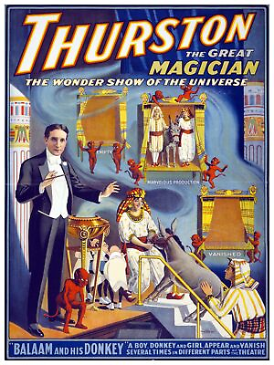 #ad 8156.Decoration Poster.Home Room wall art design print.Thurston Magician.Magic $39.00