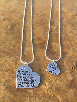 #ad #ad I#x27;ll Love You Forever Like You For Always Necklace Gift Set for Mom amp; Child $24.50