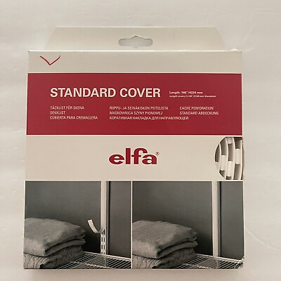 #ad The Container Store Elfa Standard Cover Closet Rail White 166quot; Roll New Unused $19.95