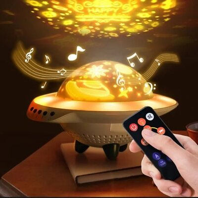 #ad Landzo Hot UFO Star Night Light Projector $18.99