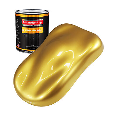 #ad Anniversary Gold Metallic 1 Quart URETHANE BASECOAT Car Auto Body Paint $121.99
