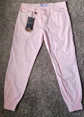#ad Silence is Golden Pink Joggers Size 29 NWT Golden Denim Made in USA $8.99