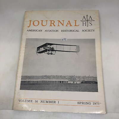 #ad AAHS Journal Volume 16 Number 1 Spring 1971 $17.23