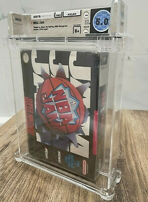 #ad New Original NBA JAM Super Nintendo Factory Sealed Video Game Wata Graded 1994 $5994.99