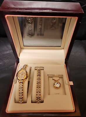 #ad Benrus Quartz Watch Gift Set for Women $45.00