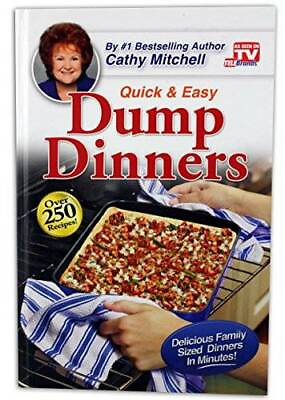 #ad Dump Dinners Quick and Easy Dinner Recipes by Cathy Mitchell Hardcover GOOD $3.81
