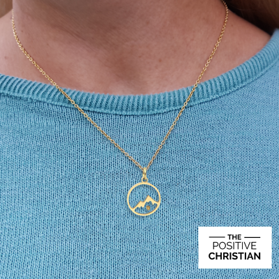 Mustard Seed Mountain Necklace Stainless Steel The Positive Christian $9.97