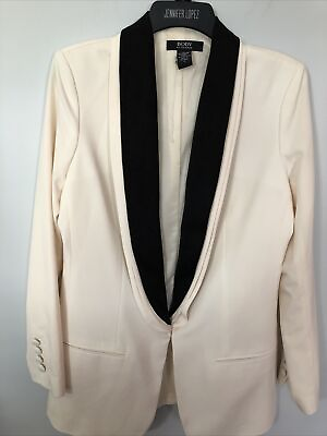 #ad #ad Body by Victoria Women#x27;s size 10 Dressy Beige black Blazer Jacket $19.48