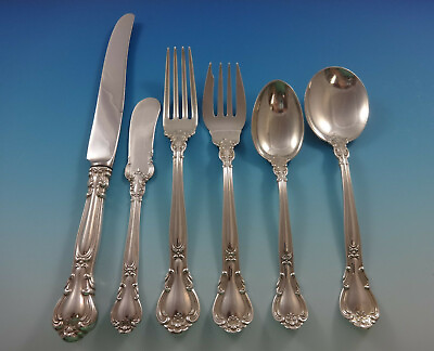 #ad Chantilly by Gorham Sterling Silver Flatware Set Service 38 Pieces $1615.50