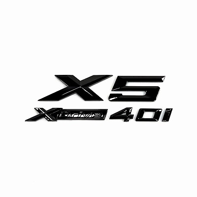 #ad for X5 Series Gloss Black Emblem X5XDrive40i Number Letters Rear Trunk Badgeear $19.79