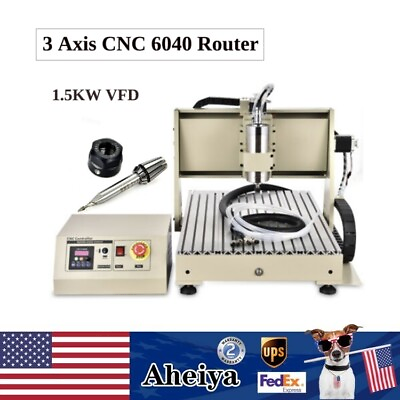 #ad 1.5KW 3Axis 6040 CNC Router Engraving Drill Milling Machine Cutter Engraver USA $1059.00