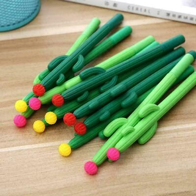 Cute Cactus Design Gel Pen Writing Pen Office School Gift Supplies A8N6 C $1.57