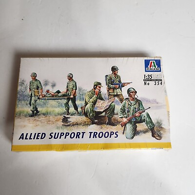 #ad New Sealed Model kit Italeri Allied Support Troops on 1:35 in Box $20.00