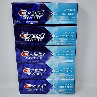 #ad Crest 3D White Advanced Arctic Fresh Fluoride Toothpaste 2.7 oz 5 Pack $18.99