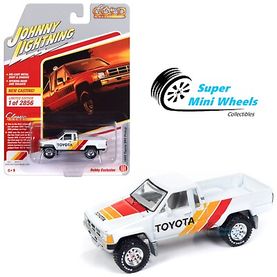 #ad Johnny Lightning 1:64 1985 Toyota SR5 Pickup White – Classic Gold $14.99