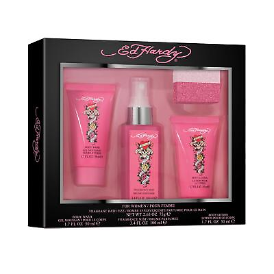 #ad #ad Ed Hardy Women#x27;s Perfume Fragrance Set Body Lotion amp; Wash Fragrance Mist and ... $20.09