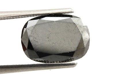 #ad Loose black diamond treated rectangular cushion mix 3.91ct 11.57 x 8.43 x 4.38mm $750.00