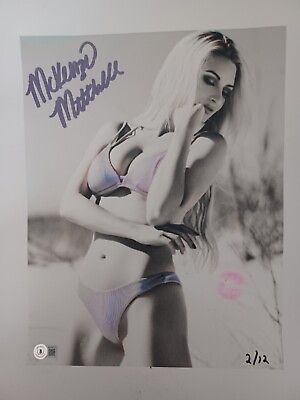 #ad McKenzie Mitchell Autographed 11x14 Canvas With Kiss Print $34.95