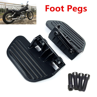 #ad 1Pair Universal Motorcycle Aluminum Alloy Foot Pegs Pedal Footrest Racing Pedals $17.99