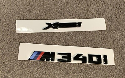 #ad Gloss Black xDrive M340i Trunk Tailgate Sticker Badge Decal For BM 3 M340i G20 $19.98