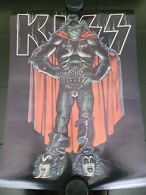 #ad KISS DRAGONHEAD 1977 poster BRUCE WOLF GENE SIMMONS 20x28 Rare Original Release $119.00