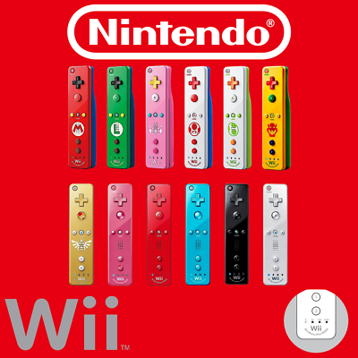 #ad Official Wii Remote Nintendo Wiimote Motion Plus Inside 👾 Wii U OEM Controller $29.99