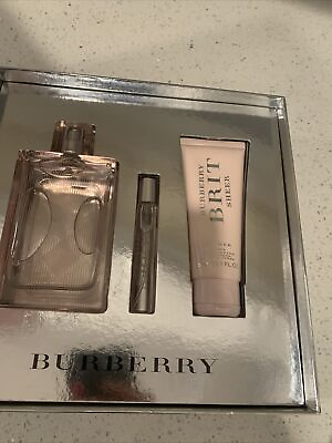 #ad #ad Burberry Brit Sheer Original Version Gift set Perfume Women 3.3 0z Edt Spray $89.00
