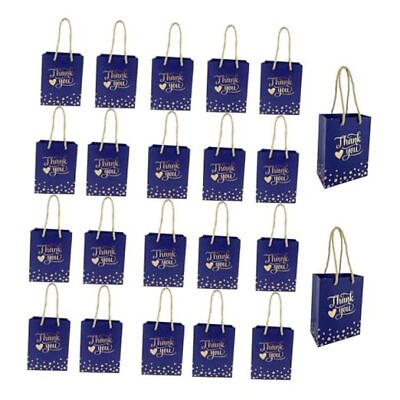 #ad #ad 48Pcs Small Gift Bags With Handles 6.29#x27;#x27;x 2.36#x27;#x27;x4.72#x27;#x27; Navy Blue Thank 48blue $42.06
