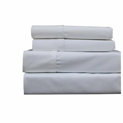 Top Linens 4 Piece Bed Sheet Set 100% Cotton Sateen 400 Thread Count $22.99