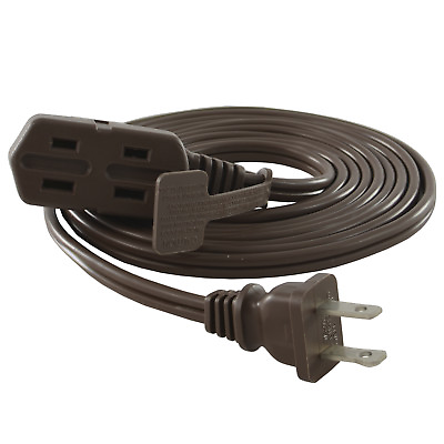 #ad Conntek NEMA 1 15 Two Prong US Household Extension cord With 3 Outlets 9ft. $14.95