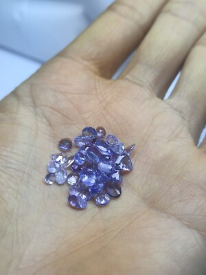 #ad Natural Genuine Earth Mine Authentic Tanzanite Gemstone Size 3 7MM 10 Piece Lot $9.00
