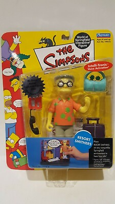 #ad THE SIMPSONS WORLD OF SPRINGFIELD RESORT SMITHERS INTERACTIVE FIGURE IN PACKAGE $39.99