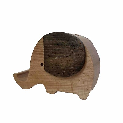 #ad Pencil Holder Creative Elephant Gifts Toys Wooden Cute Pencil Holder and cell... $23.00