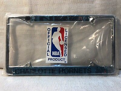 #ad Charlotte Hornets Official Licensed Basketball NBA Metal License Plate Frame New $19.95