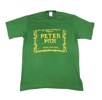 #ad Vintage 80s Peter Pan Theatre T Shirt Jerzees L M $30.00