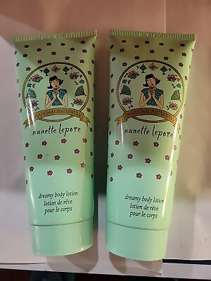 #ad 2 PACK Nanette Lepore Dreamy Body Lotion Shanghai Butterfly 6.8 oz NWOB $15.97