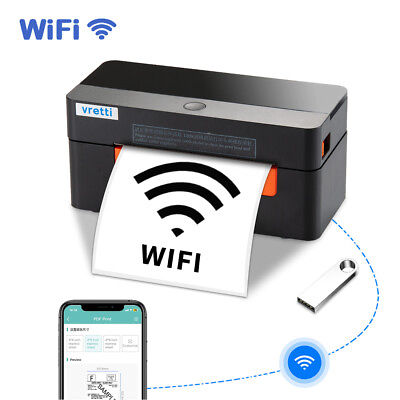 #ad VRETTI Thermal Label Printer 4x6 Wireless Wifi For UPSUSPSEtsyeBay $78.88